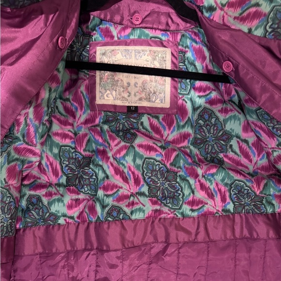 Vintage Chiango by Fleet Street Women’s Purple Trench Coat Jacket - Picture 8 of 9